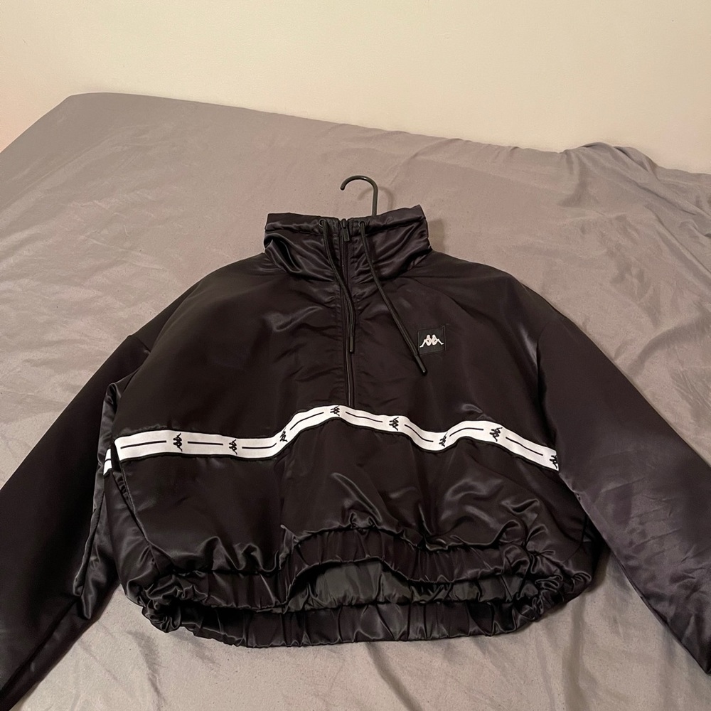 Cropped kappa turtleneck jacket